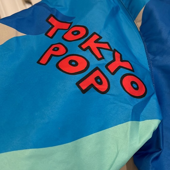 NWT Keith Haring x Members Only 1/4 ZIP Hooded Windbreaker jacket Tokyo Pop Camo - Picture 8 of 16